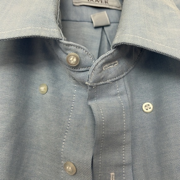 Arrow Dover Men’s Long Sleeve Button Down in Blue - Picture 4 of 7